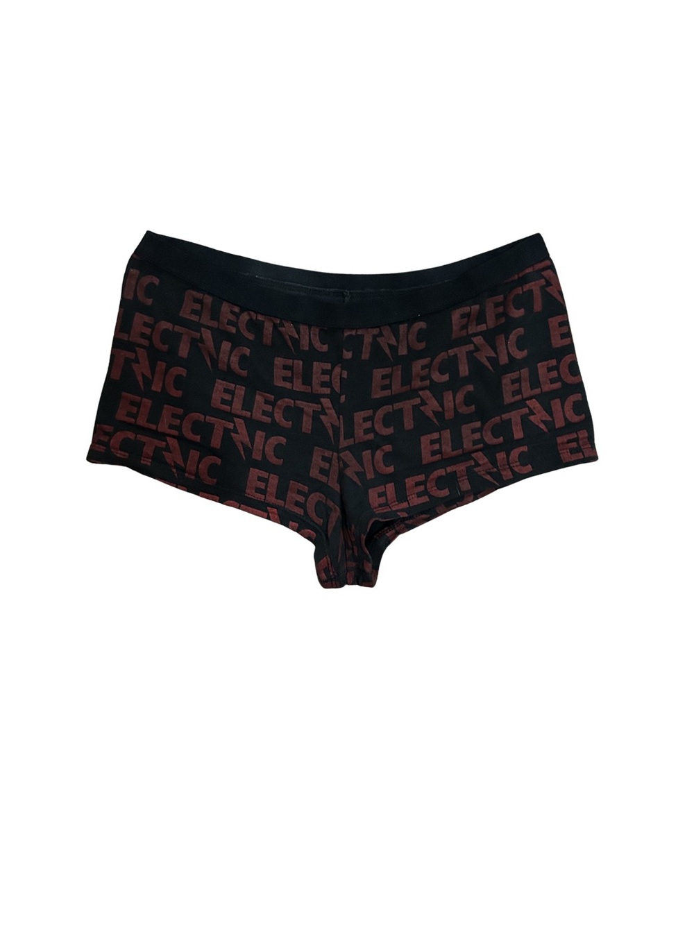 Brandy Melville Black & Maroon "ELECTRIC" Boyshorts